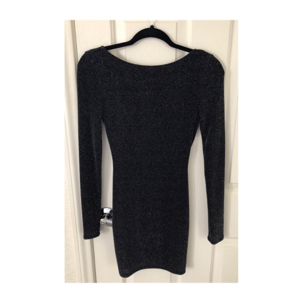 New * Silence + Noise Glitter Backless Dress